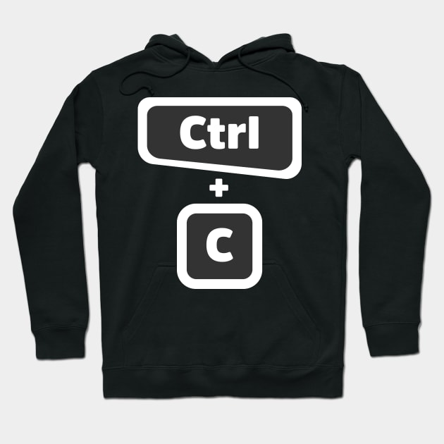 Ctrl + C  - Computer Programming - Dark Color Hoodie by springforce